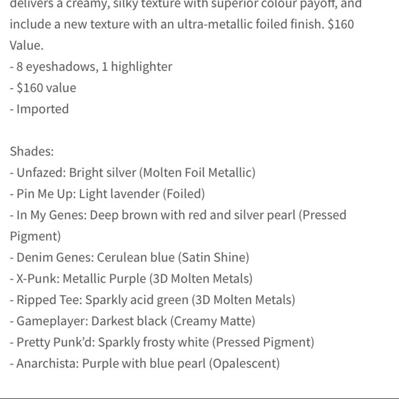 Mac Pretty Punk Eyeshadow and Highlight Pallete - Picture 4 of 4